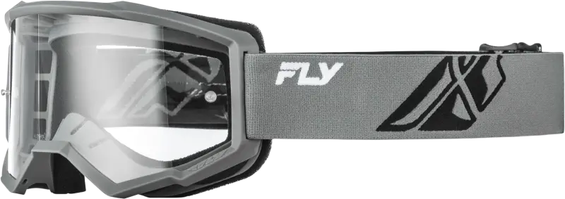 Youth Focus Goggle Grey/Black W/ Clear Lens - FLY RACING