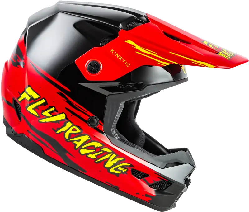 Youth Kinetic Surge Helmet Black/Red/Yellow Ym - FLY RACING