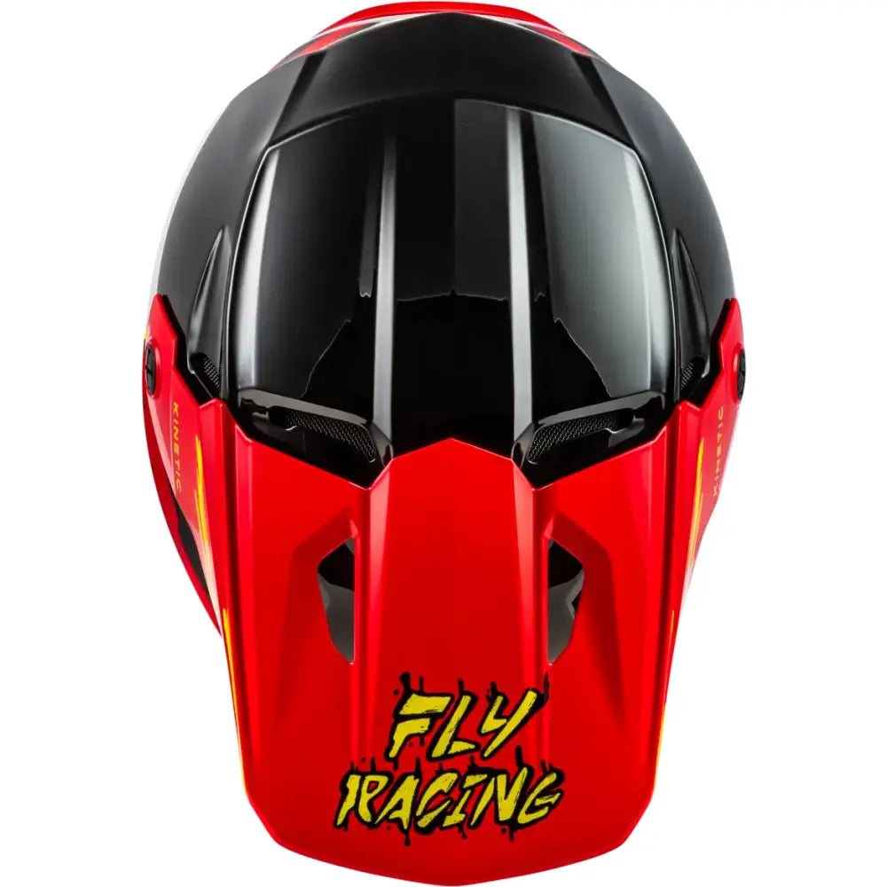 Youth Kinetic Surge Helmet Black/Red/Yellow Ym - FLY RACING