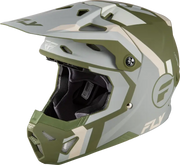 Youth Formula Cp Seal Helmet Matte Stone/Khaki/Olive Yl - FLY RACING