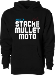 Stache Mullet Moto Yth Hoodie Black Ym - DBK
