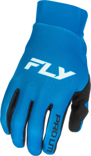Youth Pro Lite Gloves Blue/White Yl - FLY RACING