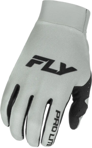 Youth Pro Lite Gloves Grey/Black Yl - FLY RACING
