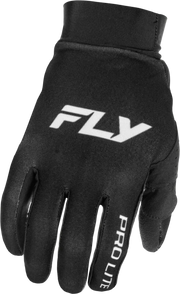 Youth Pro Lite Gloves Black/White Yl - FLY RACING