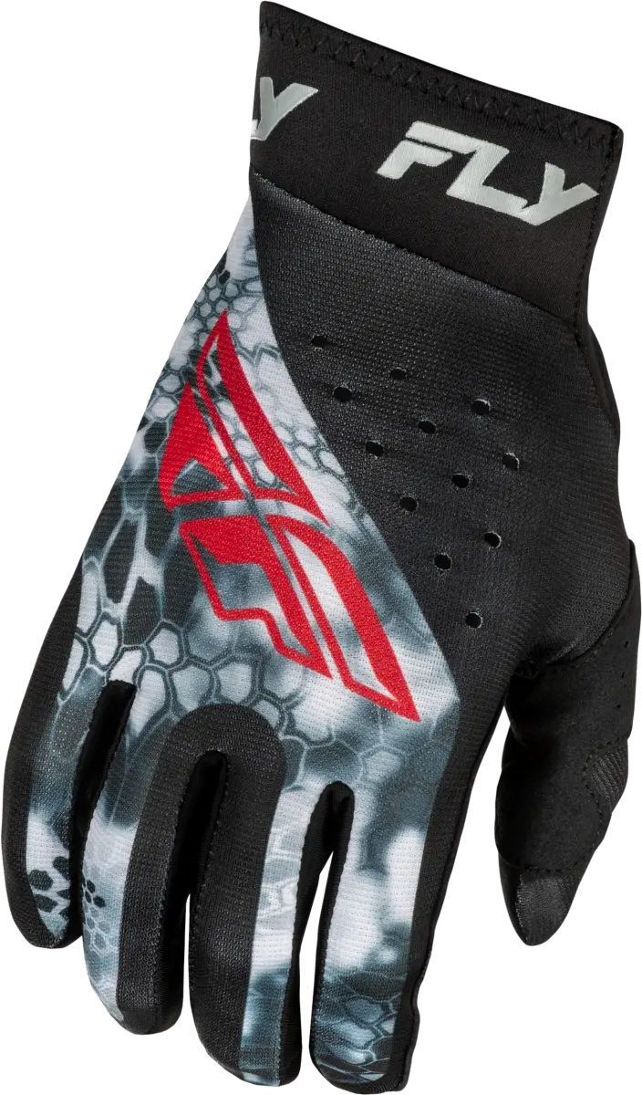 Youth Pro Lite Kryptek Gloves Black/Red/Grey Yl