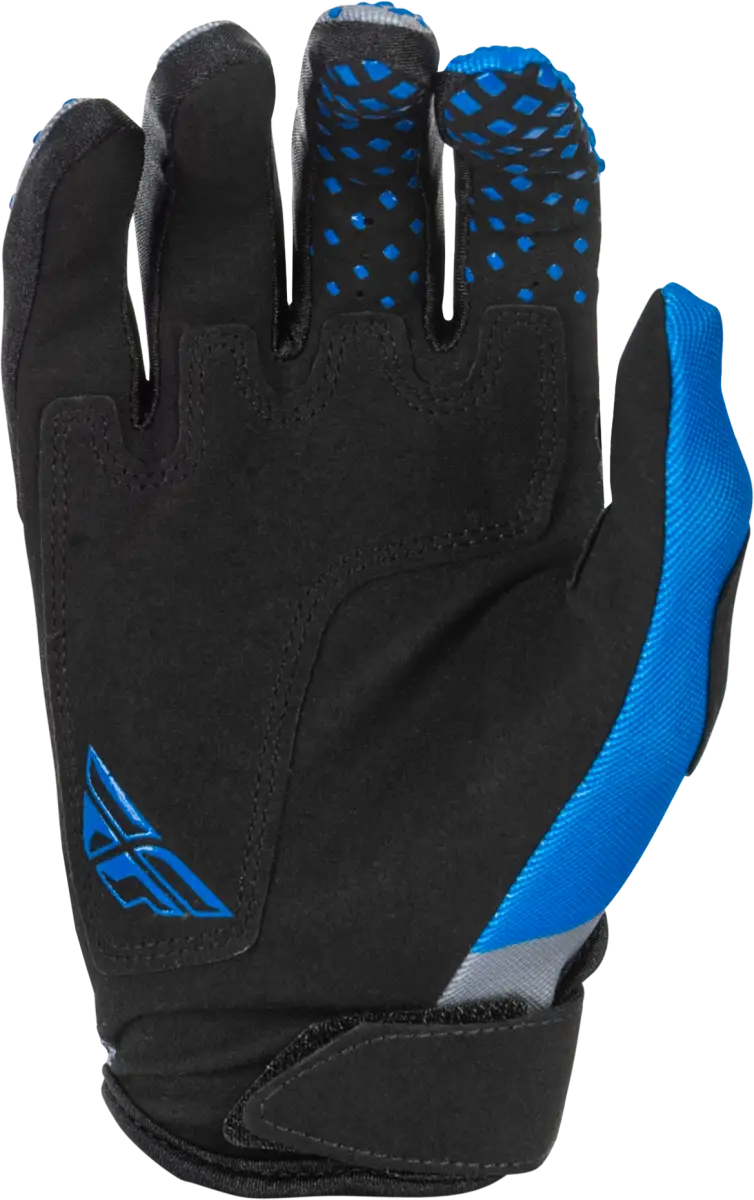 Youth Kinetic Gloves Blue/Grey/Black Ys - FLY RACING