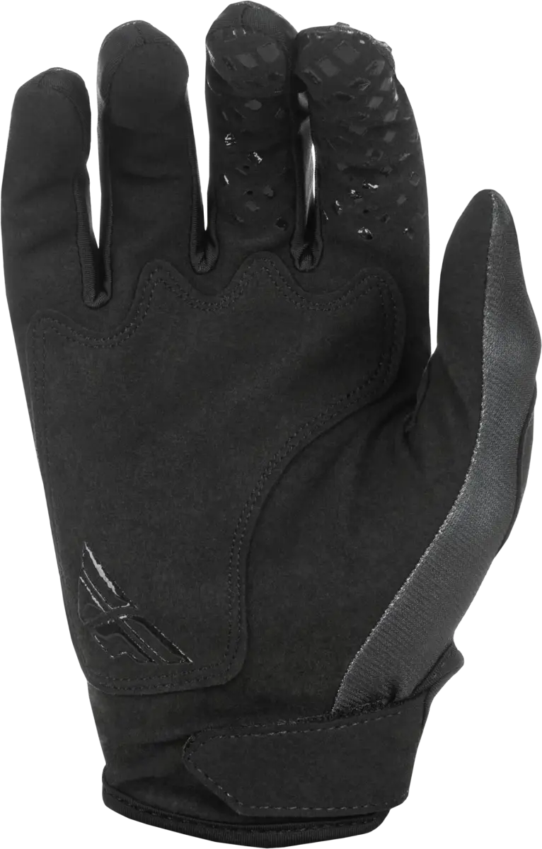 Youth Kinetic Sym Gloves Black/White Yl - FLY RACING
