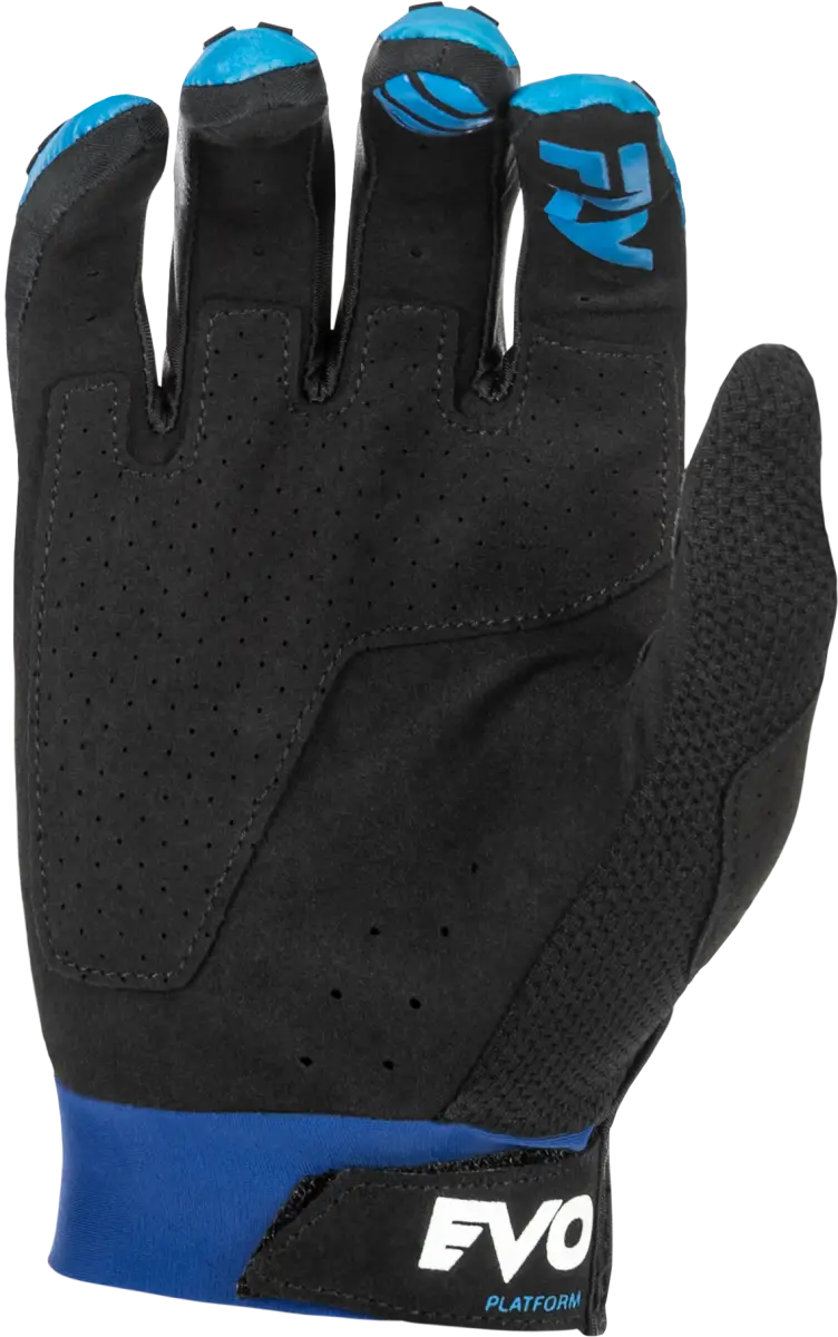 Youth Evolution Dst Gloves Blue/White Yl - FLY RACING