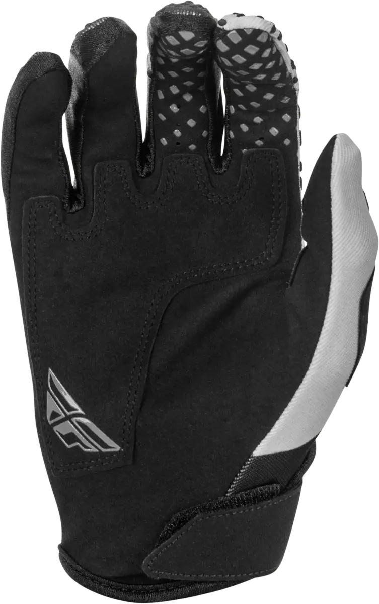 Youth Kinetic Gloves Black/Grey Ys - FLY RACING