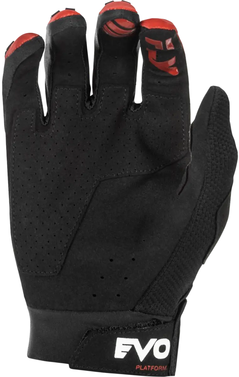 Youth Evolution Dst Gloves Red/Black/Grey Yl - FLY RACING