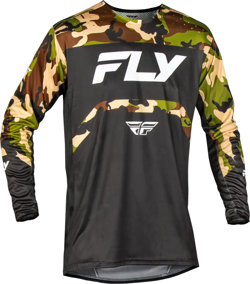 Youth Rayce Bicycle Jersey Black/Camo Yxl