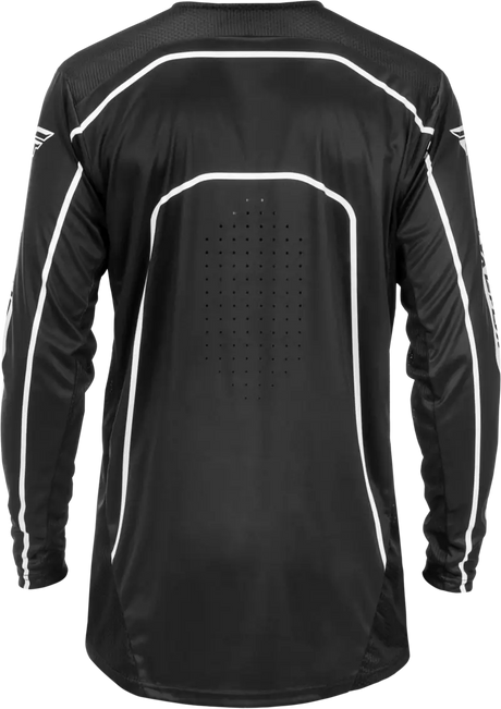 Youth Rayce Bicycle Jersey Black/White Ym - FLY RACING