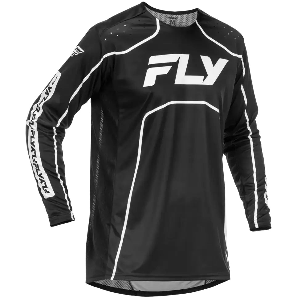 Youth Rayce Bicycle Jersey Black/White Yxl - FLY RACING