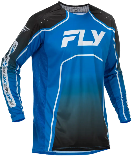 Youth Rayce Bicycle Jersey Blue/Black/White Yl - FLY RACING