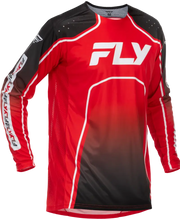 Youth Rayce Bicycle Jersey Red/Black/White Yl - FLY RACING