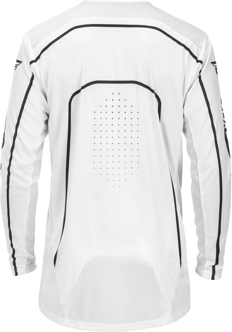 Youth Rayce Bicycle Jersey White/Black Ys - FLY RACING