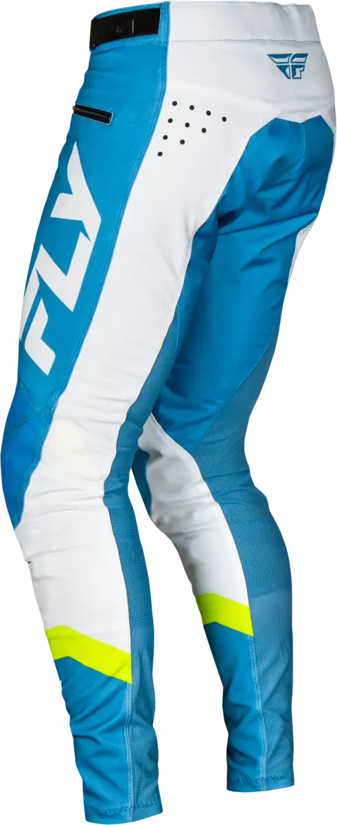Youth Rayce Bicycle Pants Blue/White/Lime Green Sz 24