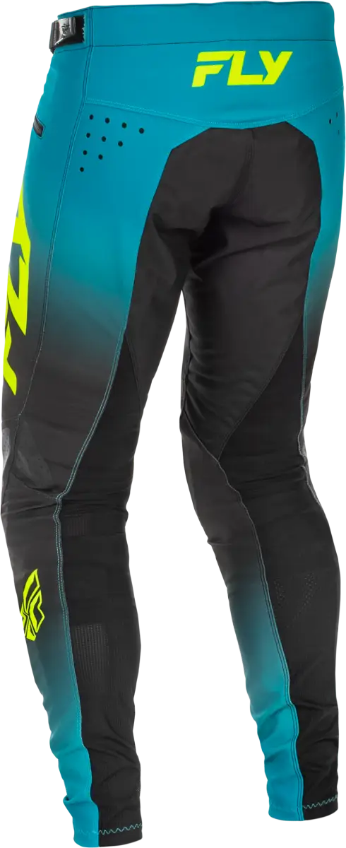 Youth Rayce Bicycle Pants Teal/Black/Lime Sz 18 - FLY RACING