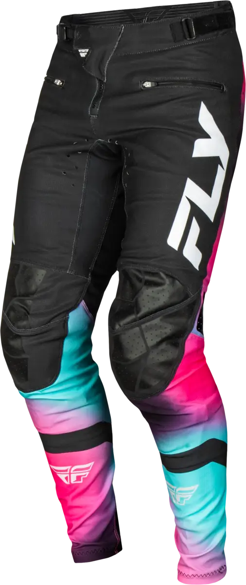 Youth Rayce Bicycle Pants Fuschia/Black/Teal Sz 22
