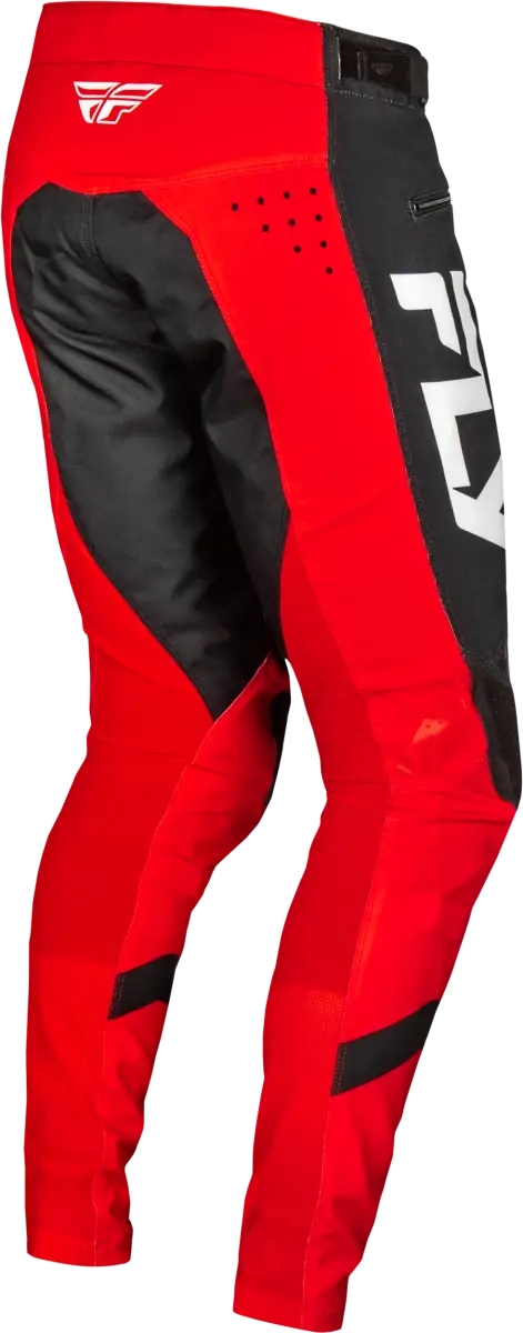 Youth Rayce Bicycle Pants Red Black White with durable stretch technology and ventilation