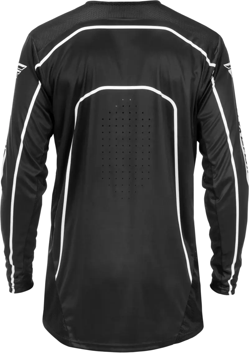 Youth Rayce Bicycle Jersey Black/White Yl - FLY RACING