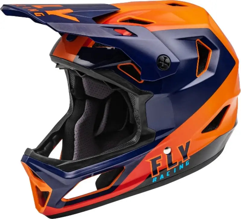 Youth Rayce Helmet Navy/Orange/Red Ys