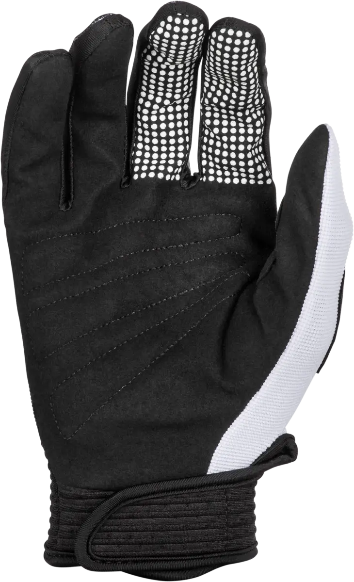 Youth F 16 Gloves Black/White Yxs - FLY RACING