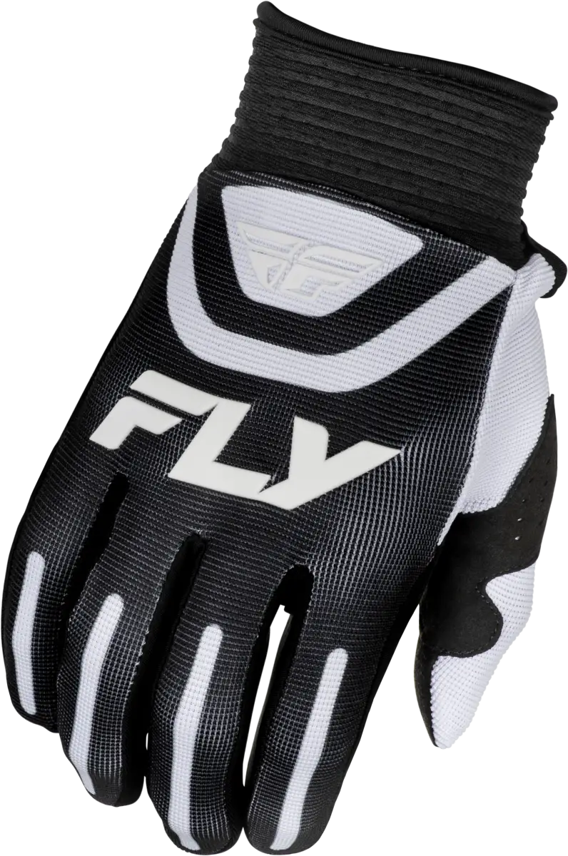 Youth F 16 Gloves Black/White Yxs - FLY RACING