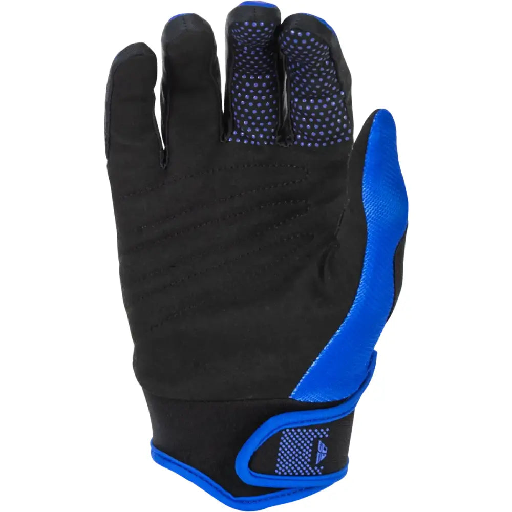 Youth F 16 Gloves Blue/White Ym - FLY RACING