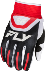 Youth F 16 Gloves Black/Red/White Yxs - FLY RACING