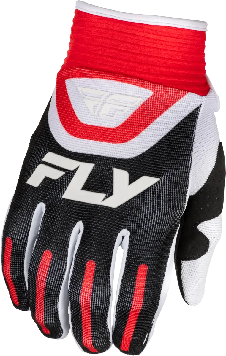 Youth F 16 Gloves Black/Red/White Yxs - FLY RACING