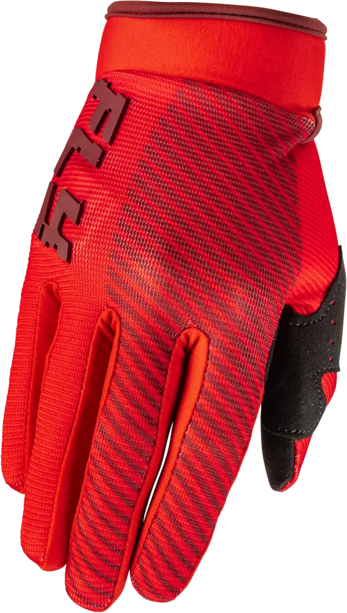 Youth F 16 Gloves Red Ys - FLY RACING