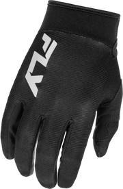 Youth F 16 Gloves Black/White Ys - FLY RACING