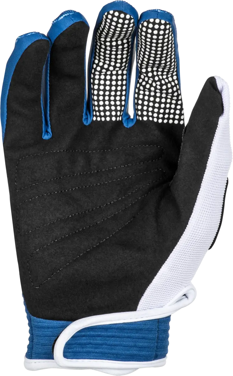 Youth F 16 Gloves Dark Blue/White Ys - FLY RACING
