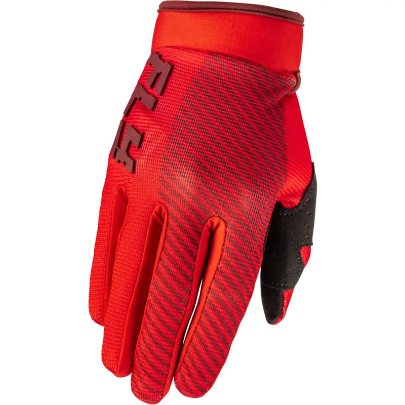 Youth F 16 Gloves Red Ym - FLY RACING