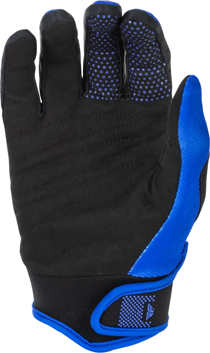 Youth F 16 Gloves Blue/White Ys - FLY RACING