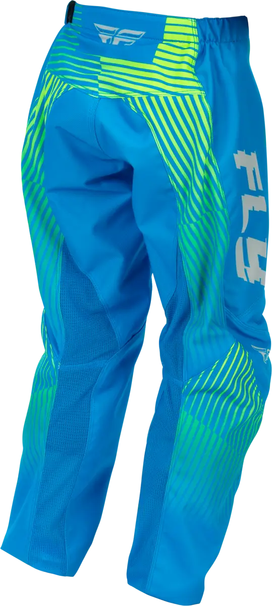 Youth F 16 Pants Blue/Hi Vis Sz 24 - FLY RACING