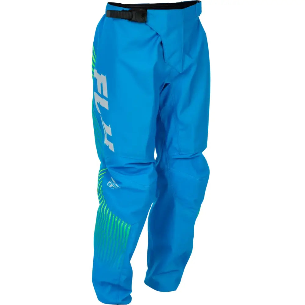 Youth F 16 Pants Blue/Hi Vis Sz 24 - FLY RACING