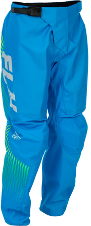 Youth F 16 Pants Blue/Hi Vis Sz 24 - FLY RACING