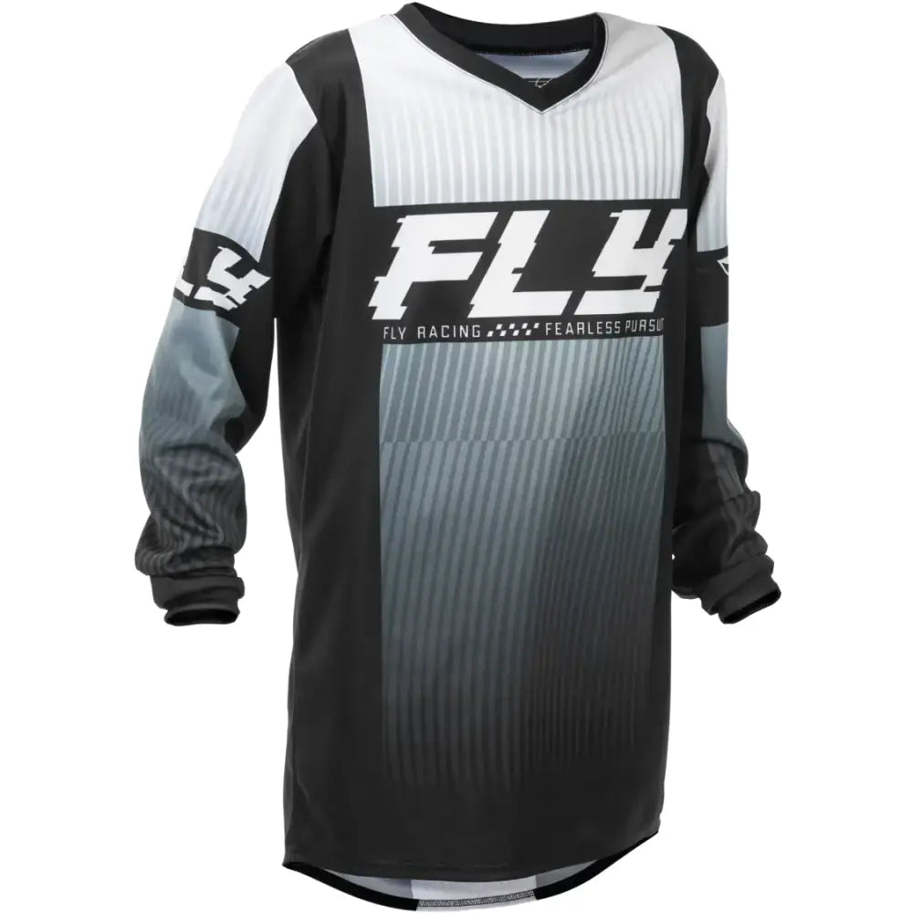 Youth F 16 Jersey Black/White Yl - FLY RACING