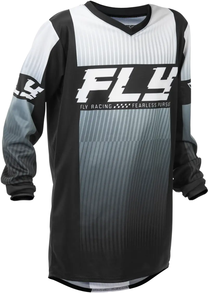 Youth F 16 Jersey Black/White Yl - FLY RACING