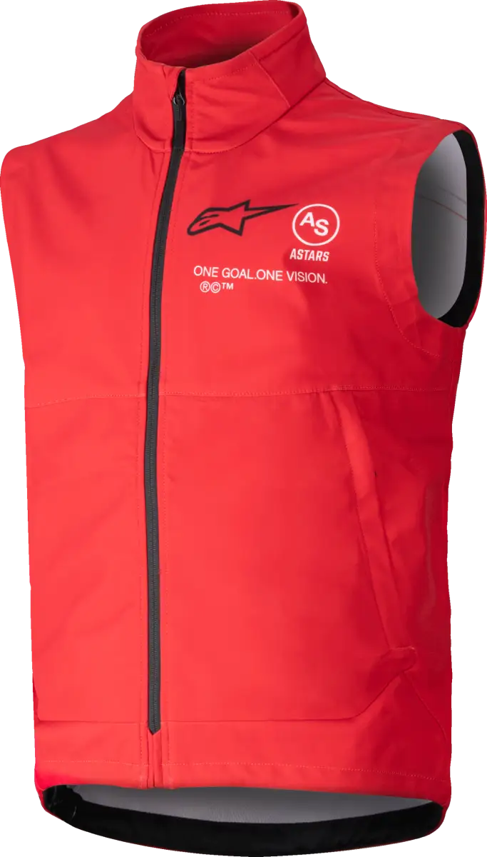 Youth Techstar Softshell Vest Bright Red Lg - ALPINESTARS