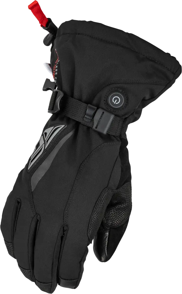 Youth Title Heated Gauntlet Black Yl - Powersports
