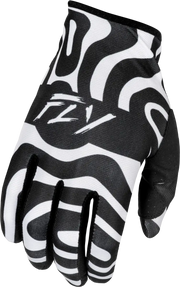 Youth Lite Abyss Gloves White/Black Yl - FLY RACING