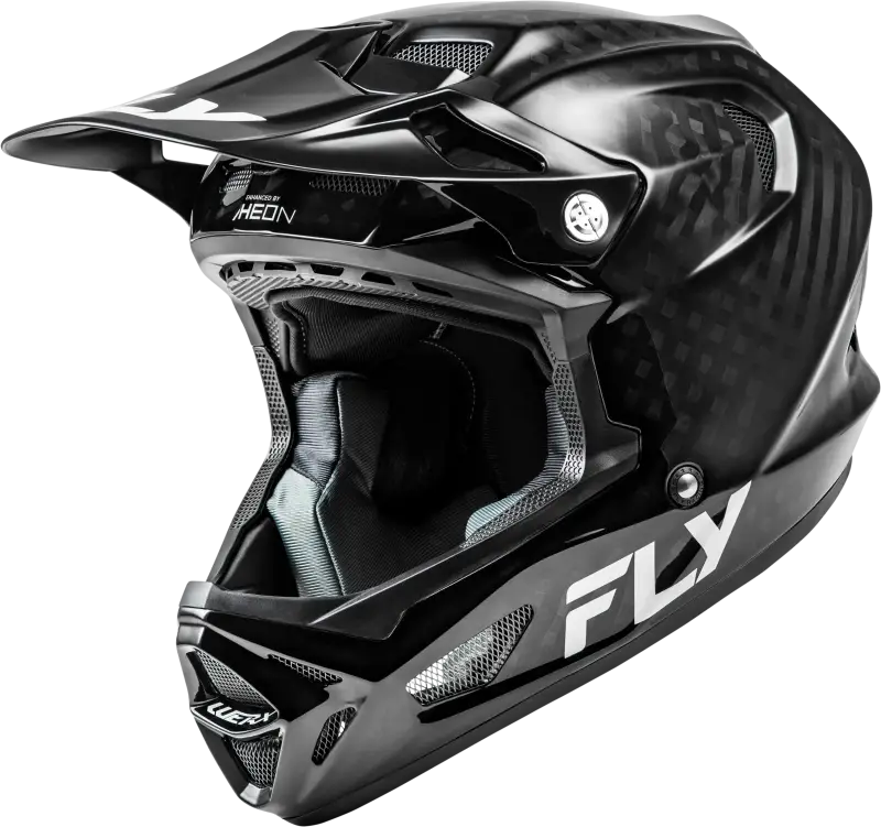 Yth Werx R Carbon Hlmt Black Carbon Yl - FLY RACING