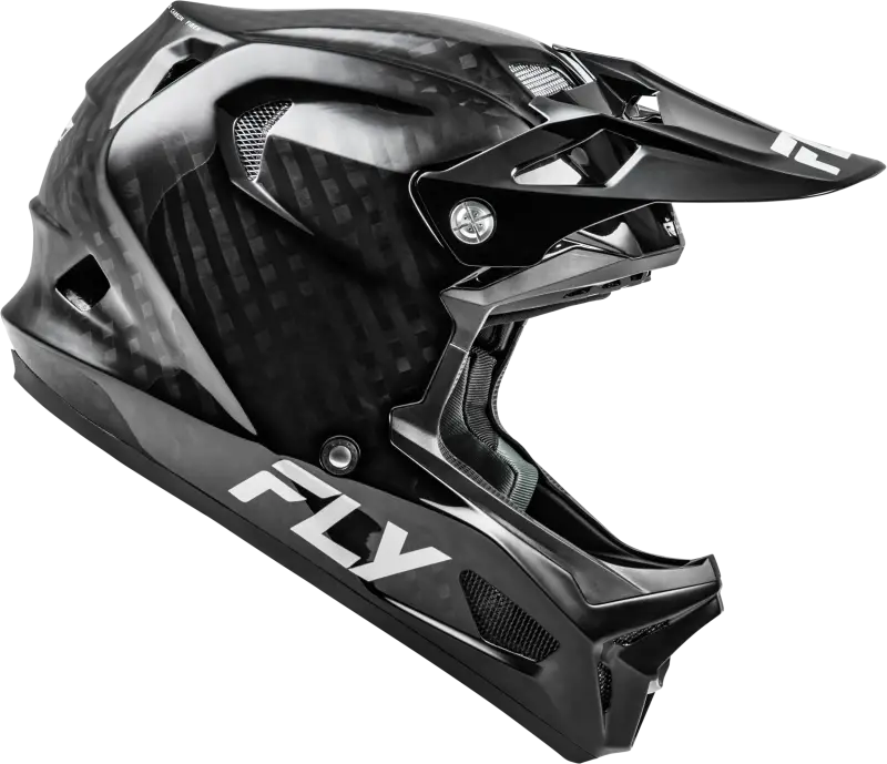 Yth Werx R Carbon Hlmt Black Carbon Yl - FLY RACING