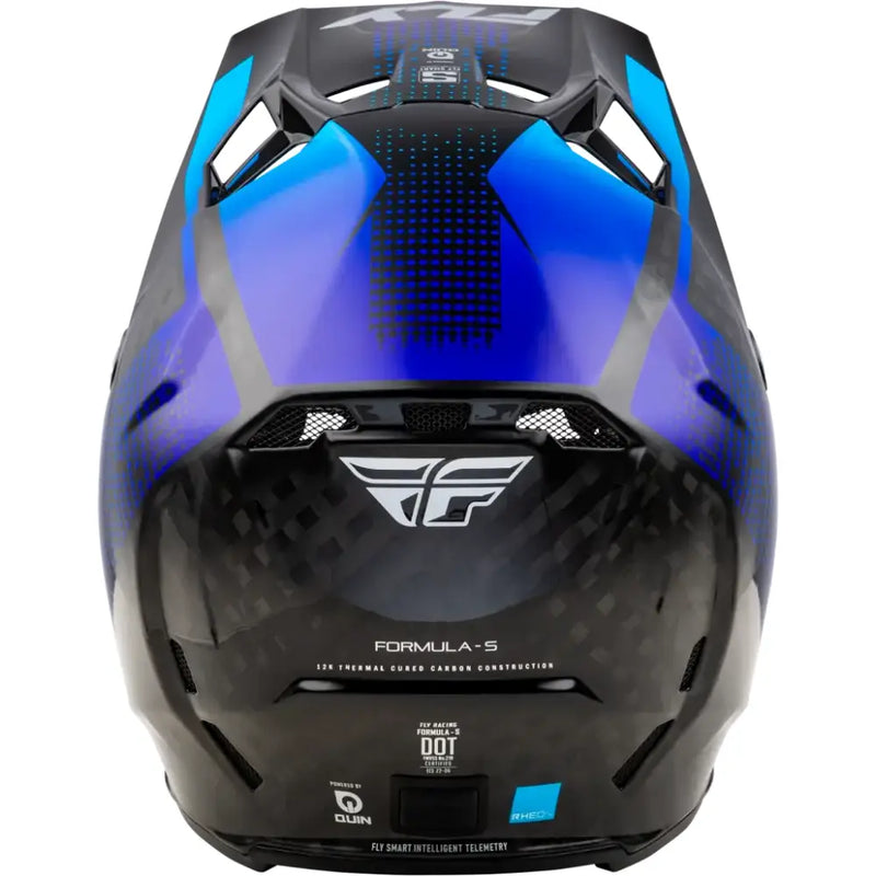 Yth Formula S Carbon Protocol Helmet Black Carbon/Blue Yl