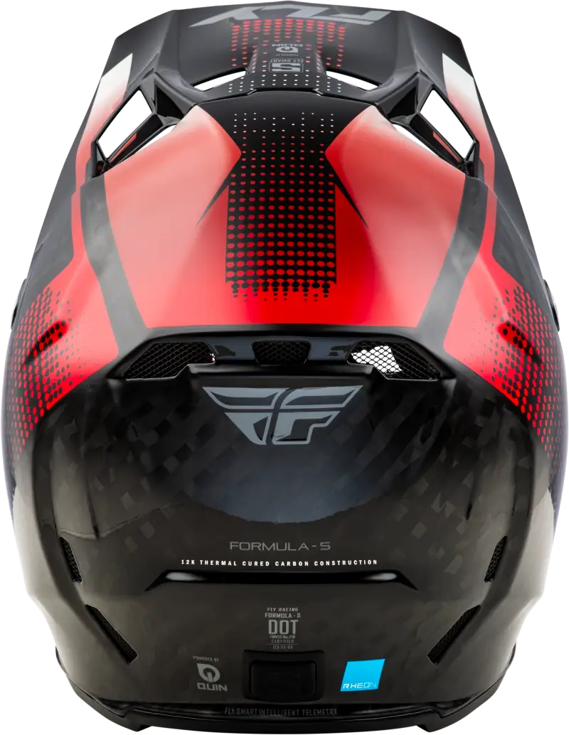 Yth Formula S Carbon Protocol Helmet Black Carbon/Red Yl