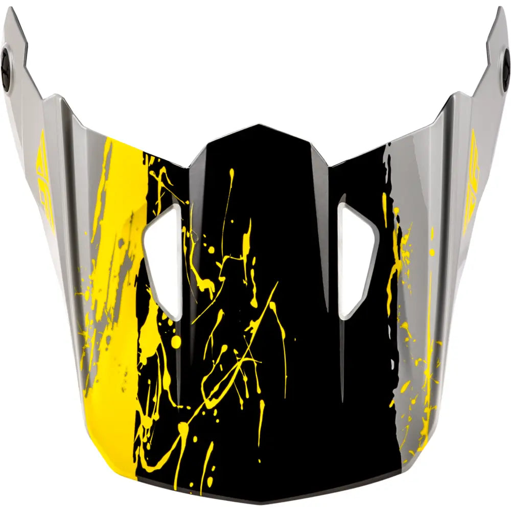 Yth Kinetic Drip Helmet Visor Grey/Black/Yellow Ys Yl