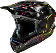 Yth Werx R Flow Carbon Hlmt Black Carbon/Black/Multi Yl - FLY RACING